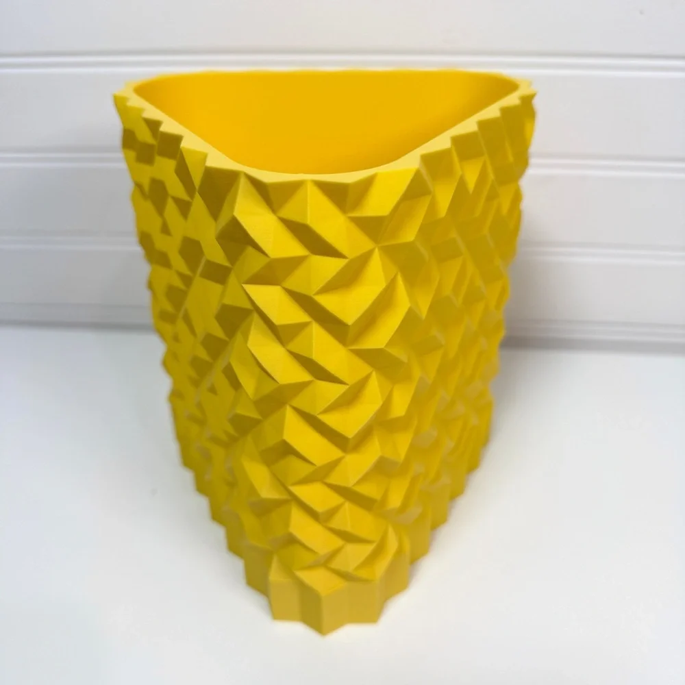 Cobble Planter 02, Indoor Flower Pot, Tabletop Planter, Triangular Design